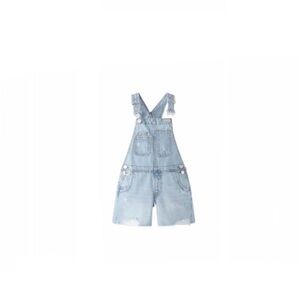 NWT ZARA Short Denim Overalls Size 8